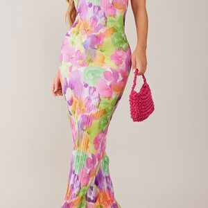 PrettyLittleThing Multicolor Pleated Skirt